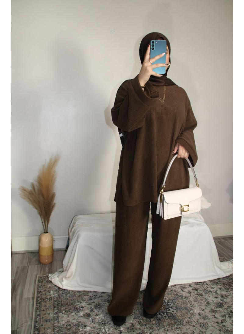 AZ Corduroy Co-ord loose top and wide leg trouser (UK 8 - 20) 